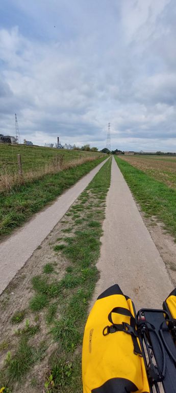 It improved to a concrete road.