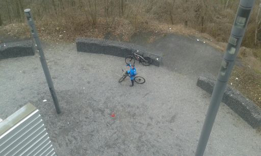 De Bolle onder aan de uitzichttoren op de kolenberg in Huckelhoven