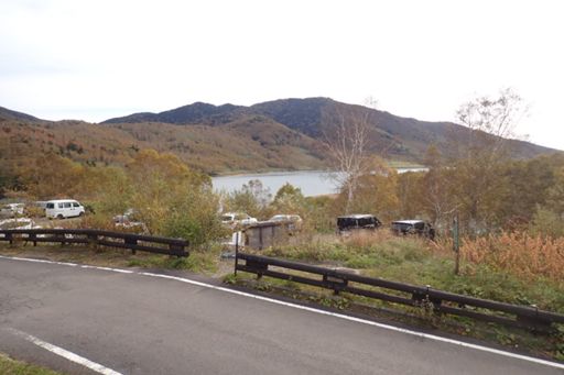 山行翌日はチャリで野反湖キャンプ場からチ三国峠に戻る