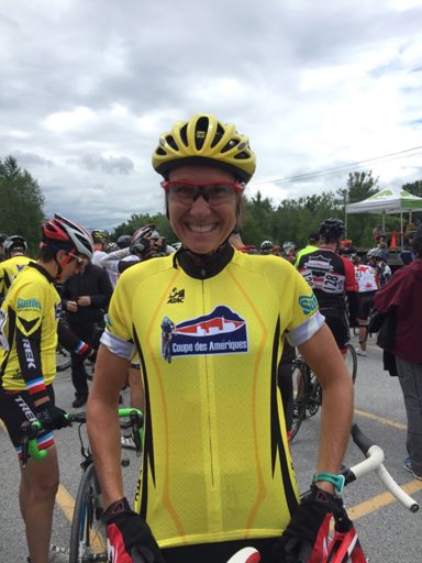 Lyne's first yellow jersey 😬🇨🇦🏆