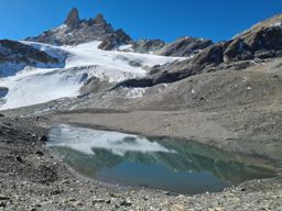 Pointe de Vouasson par le lac bleu et le glacier. Retour par le mont de l’étoile