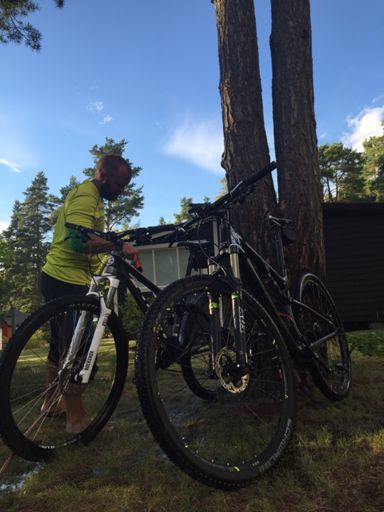 Tvätt efter härlig runda