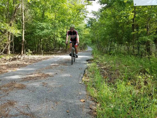 Oak mtn amphitheater descent.
