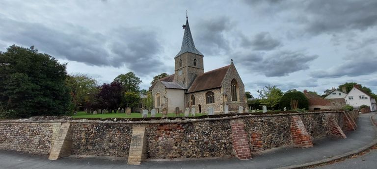 Grade I listed Norman "Church of St Mary Magdalene", Church Street, Ickleton. https://en.wikipedia.org/wiki/St_Mary_Magdalene_Church,_Ickleton
