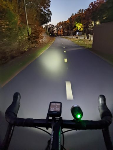 The trusty, cracked, fendered Alan soldiers on