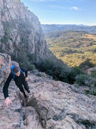 Rocher de Roquebrune avec mon neveu