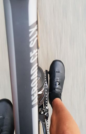 New shoes. Specialized Sub 6. Man these things are fast.