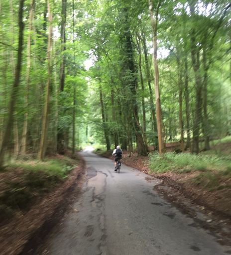 Two targets to chase down (second one less visible here) as I climb Park Lane.