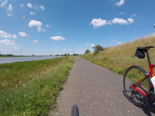 Kurz der Elbe einen guten Morgen wünschen