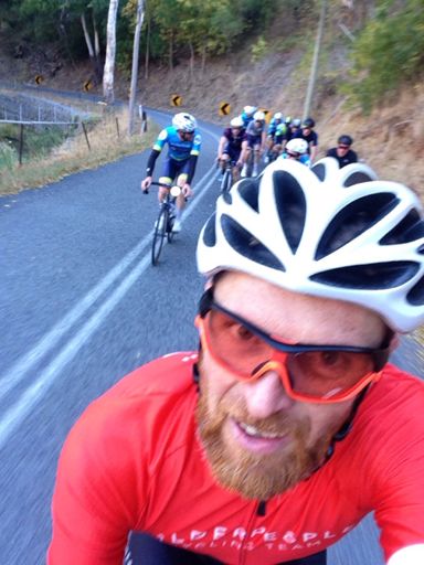 Before the hurt set in on Corkscrew! #WilderPeopleCycling