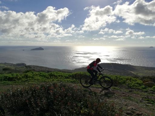 Dal Semaforo di Capo Sperone con l'isola La Vacca sullo sfondo
