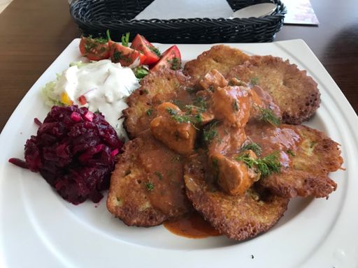 The staff tried to dissuade me from ordering randomly off the dinner menu at 9 in the morning. I’m glad they failed