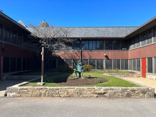 Fun frog statue at Christ the Redeemer church. I wonder what it means.