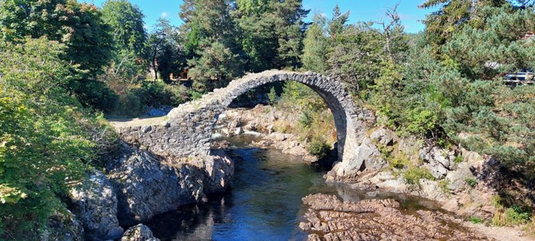 Old Pack Horse Bridge in Carr-Bridge, built 1717 https://her.highland.gov.uk/Monument/MHG4627