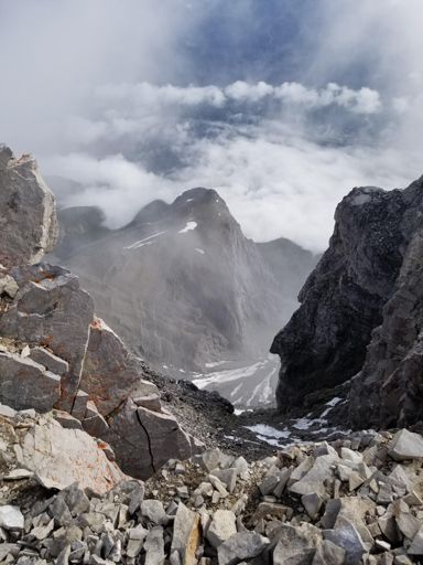 Nice views down the north side if Rundle