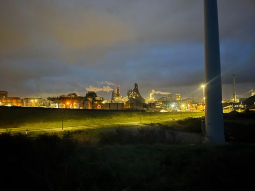 Hoogovens in de vroege ochtend