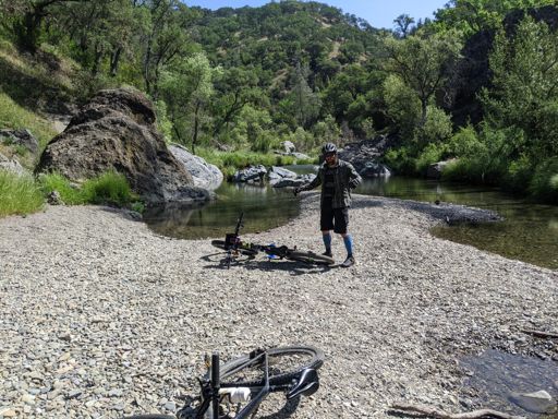 Aaron at China Hole around mile 29.