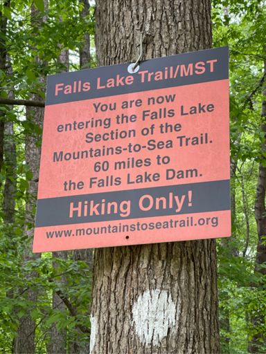 When you leave Pennys  Bend this the sign when you re-enter the trail