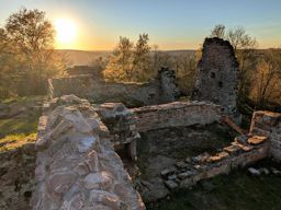 Châteaux de Saverne au soleil couchant