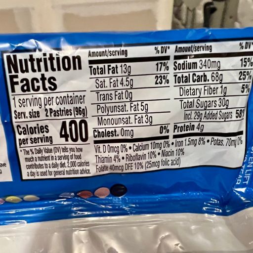 Did you know pop tarts are actually rocket fuel?? 68g of carbs!