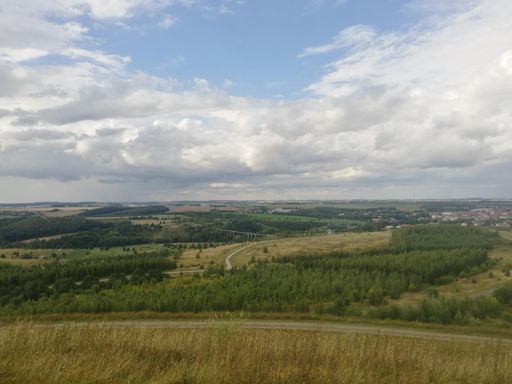 Blick von der Schmirchauer Höhe zur Drachenschwanzbrücke