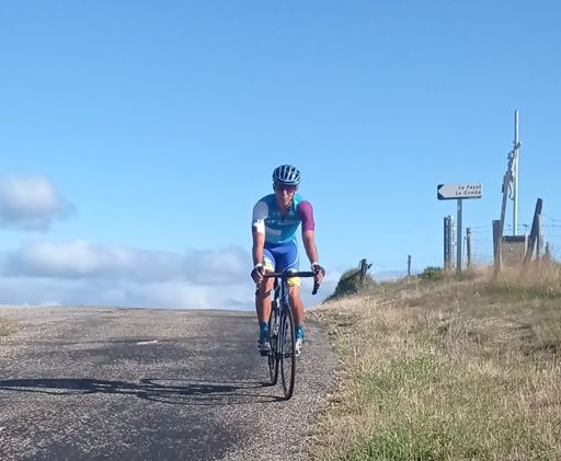 Cédric au Col de la Croix de Ferrières