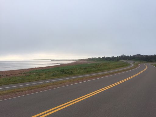 Flat along the coast