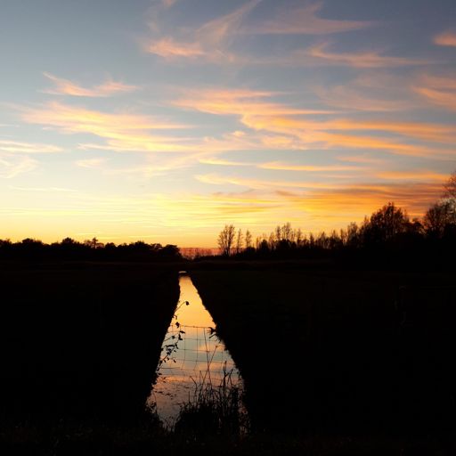 Niet verwacht zolang onderweg te zijn dat ik de zonsondergang mee zou maken... Maar hij was de moeite waard!