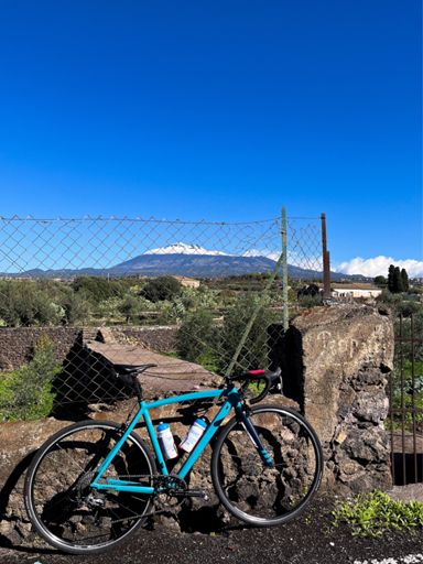 Snow on Etna's top