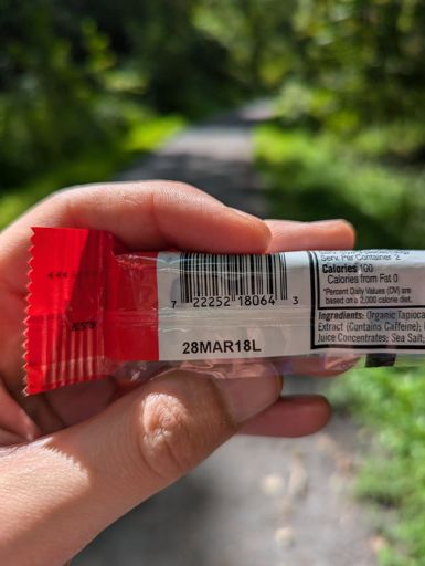 powered by vintage pre-pandemic Clif Bloks.
slightly 'al dente' but still edible