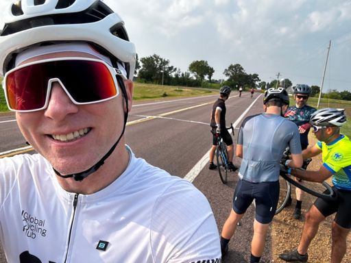 For the record I did not just watch Fro and Jeremy fix this flat, I pumped it up.