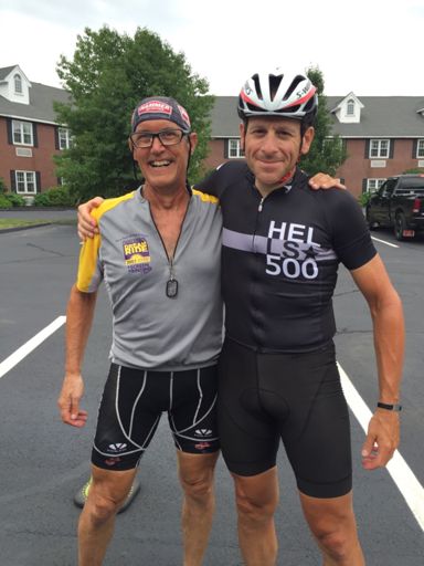 Rode with Bruce often on for the past seven days… And finished the last 40 miles with him today