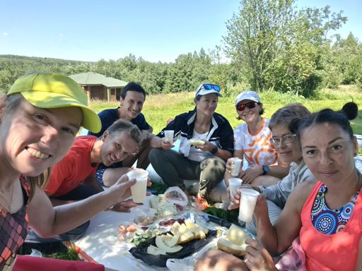 В Филимоново перед стартом.