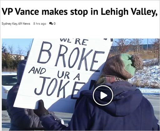 VP Vance makes stop in Lehigh Valley   