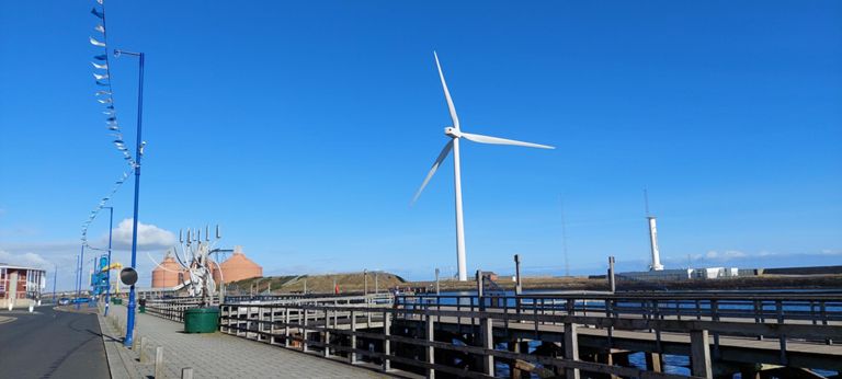 North Blyth on the other side of the river.