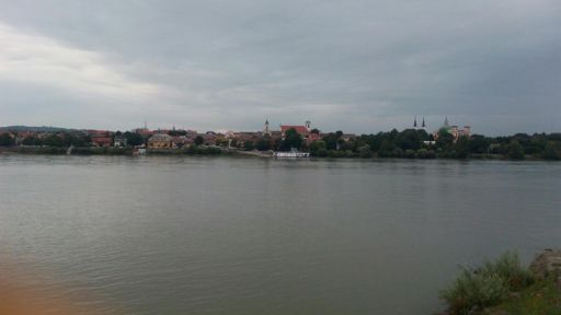 Вац. Ждём вон того парома.