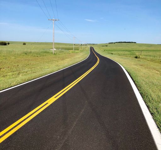 Look at this new road that Lightning McQueen done did build!