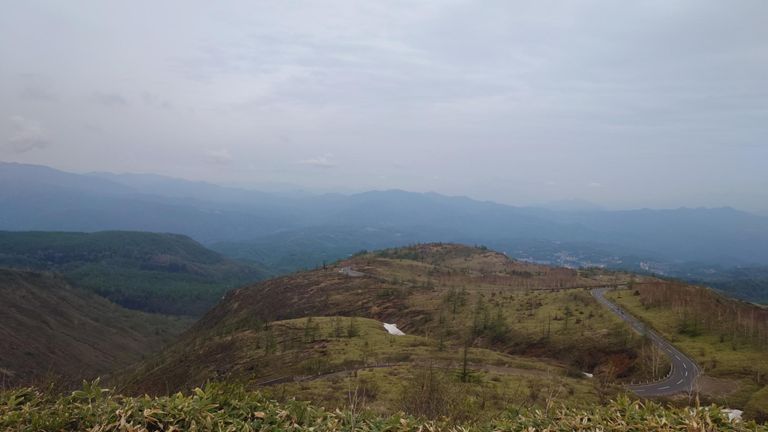 草津側は比較的早くから視界が開けるので、眺めながら走ってるとアッサリ登れる。