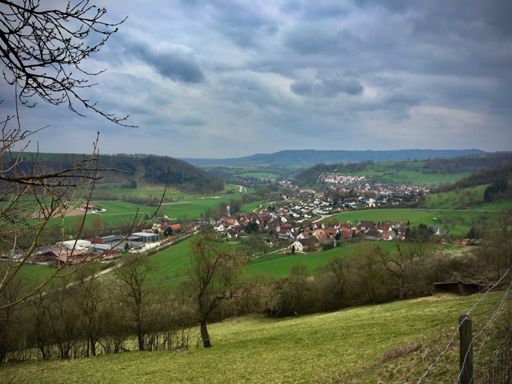 Blick auf Haagen und Untermünkheim