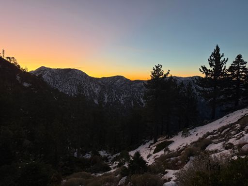 From near the ski hut, looking back towards Ontario and Bighorn