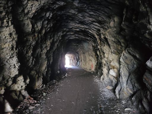 The tunnel in Steep Rock Preserve.