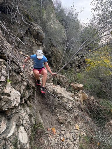 The slide between Ken Burton and Long Canyon. 