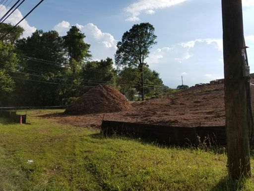 Big pile of mulch.