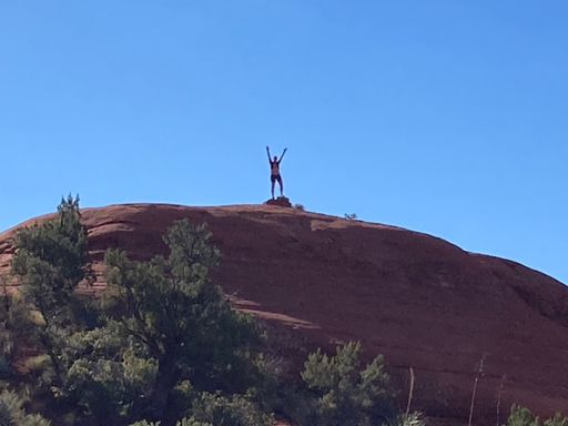 On top of the muffin!