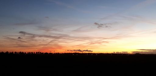 Zicht over de polder tussen Wagenberg en Blauwe Sluis