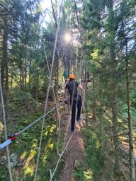 Accrobranche du lac Blanc avec mon neveu