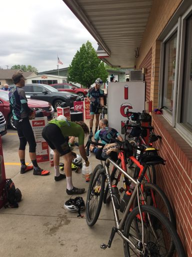 Mile 80 stop at Kwik Trip in Wabasha.