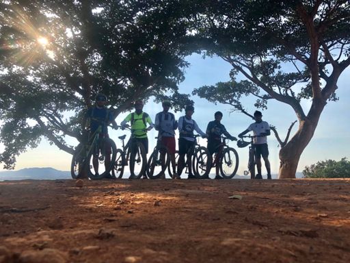 Con los Muddys en el cerro de las cruces de Puga.