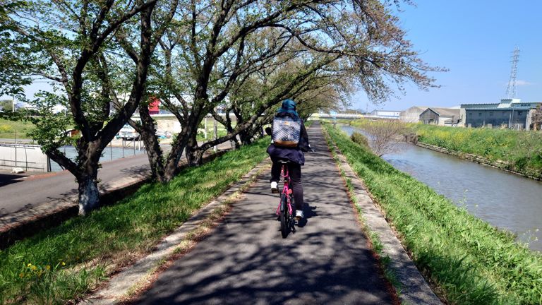 天気良くて気持ちよく走れる～