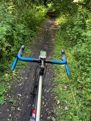 En route to Himley via the Kingswinford railway trial.